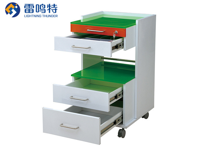 All steel Anti oxidation Mobile Lab Carts Three Drawer Mobile Drawer Cabinet