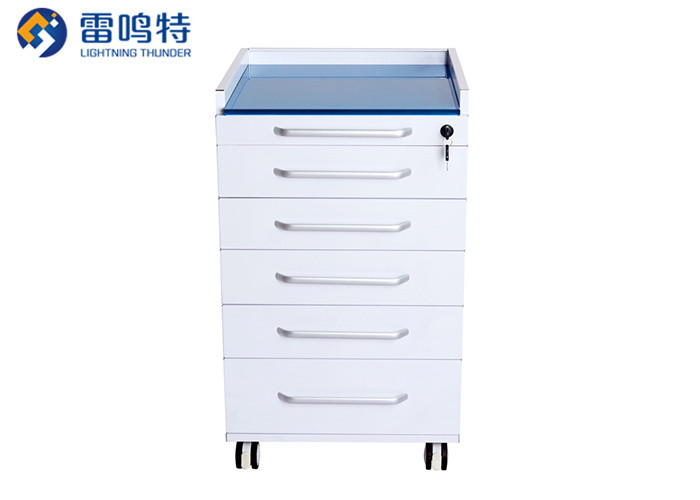 Anti Rust ISO18001 Mobile Lab Carts Customizable With Drawers