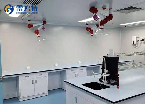Meja Kerja Modern Laboratorium Kimia Tahan Api Pegangan Ss304