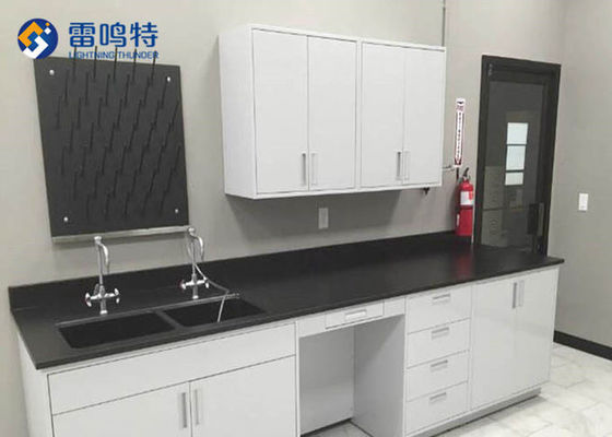 Meja Instrumen Laboratorium Kimia Biologis 850mm Dengan Wastafel